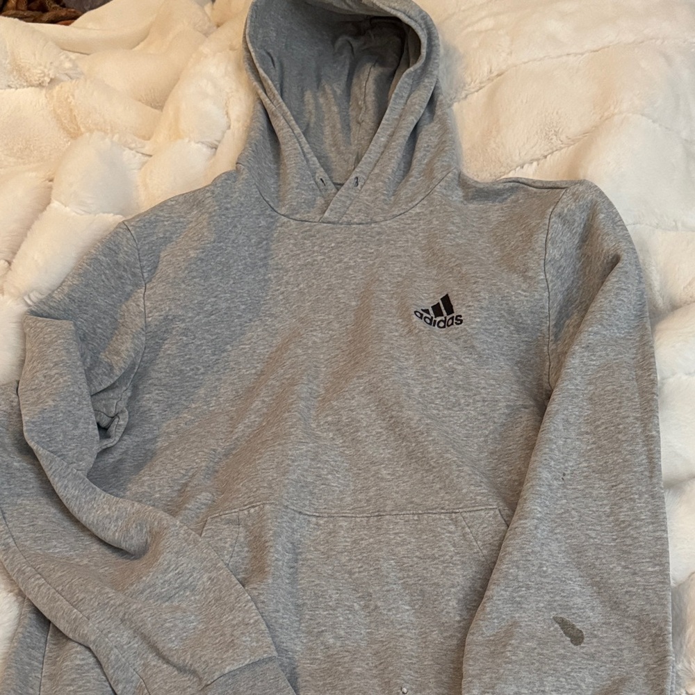 Adidas Men's Gray Hoodie